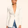 Hot Andrenetta Cotton Blazer Jackets