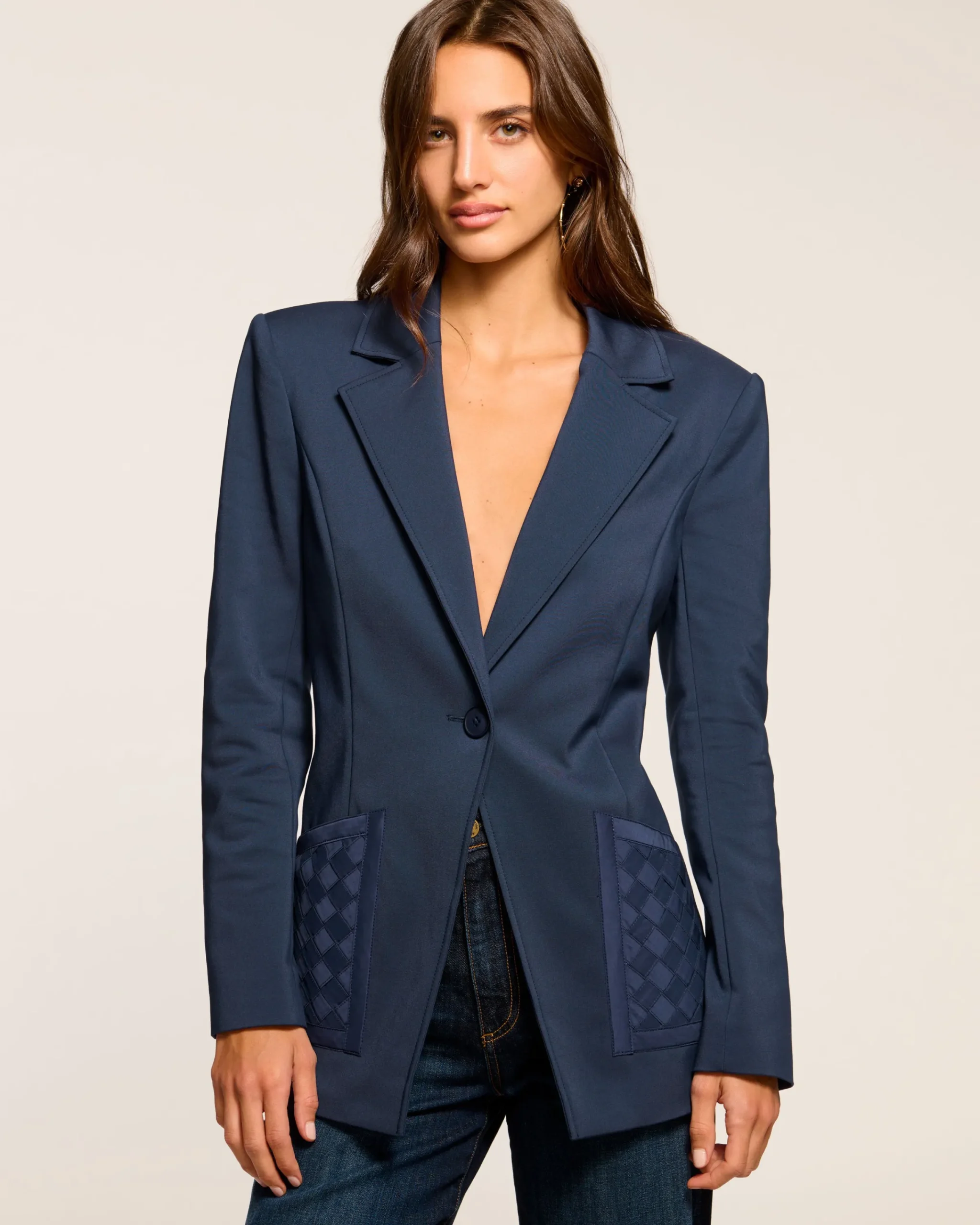 Hot Andrenetta Cotton Blazer Jackets