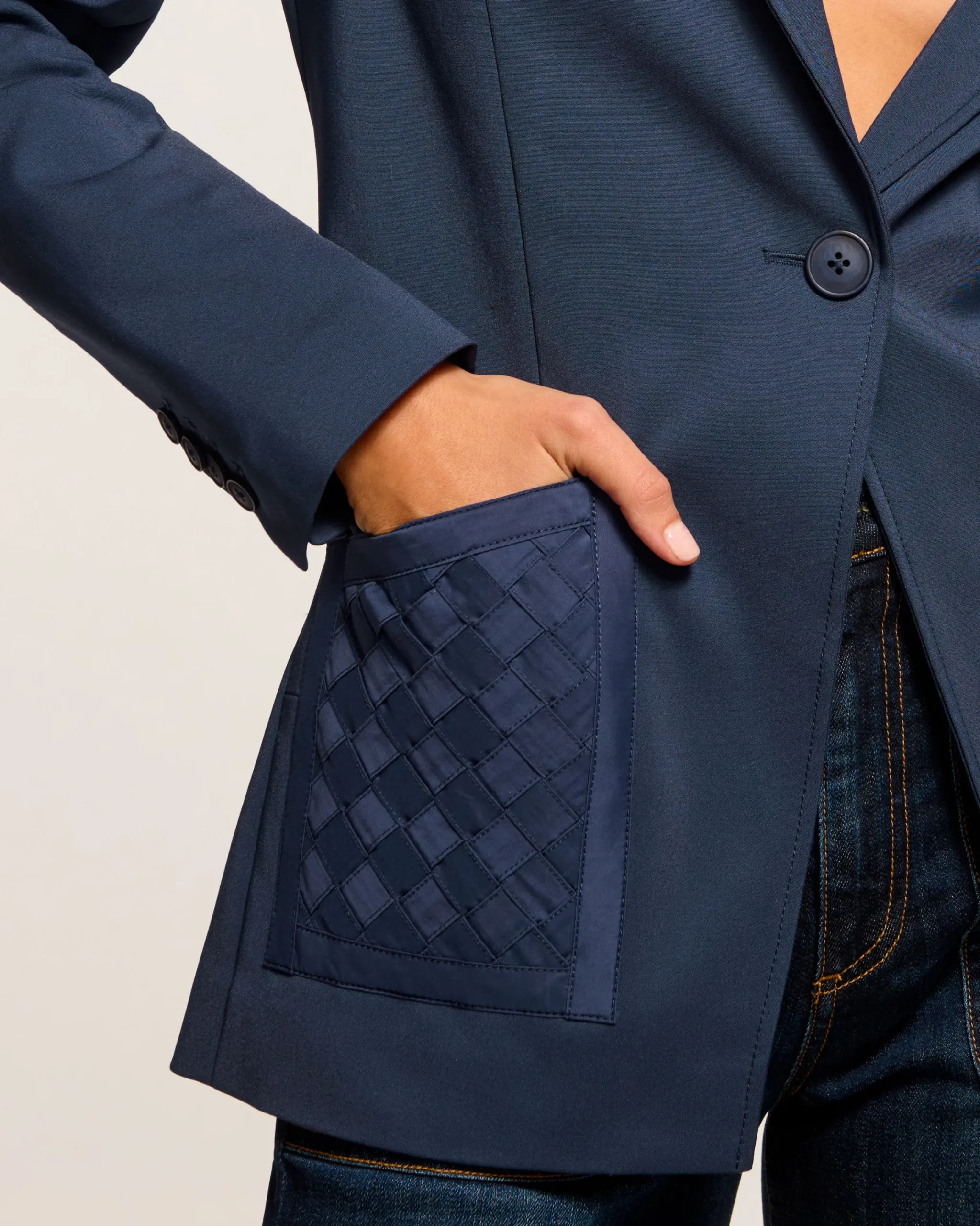 Hot Andrenetta Cotton Blazer Jackets