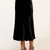 Discount Arrius Velvet Slip Skirt Bottoms