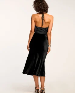 Discount Arrius Velvet Slip Skirt Bottoms