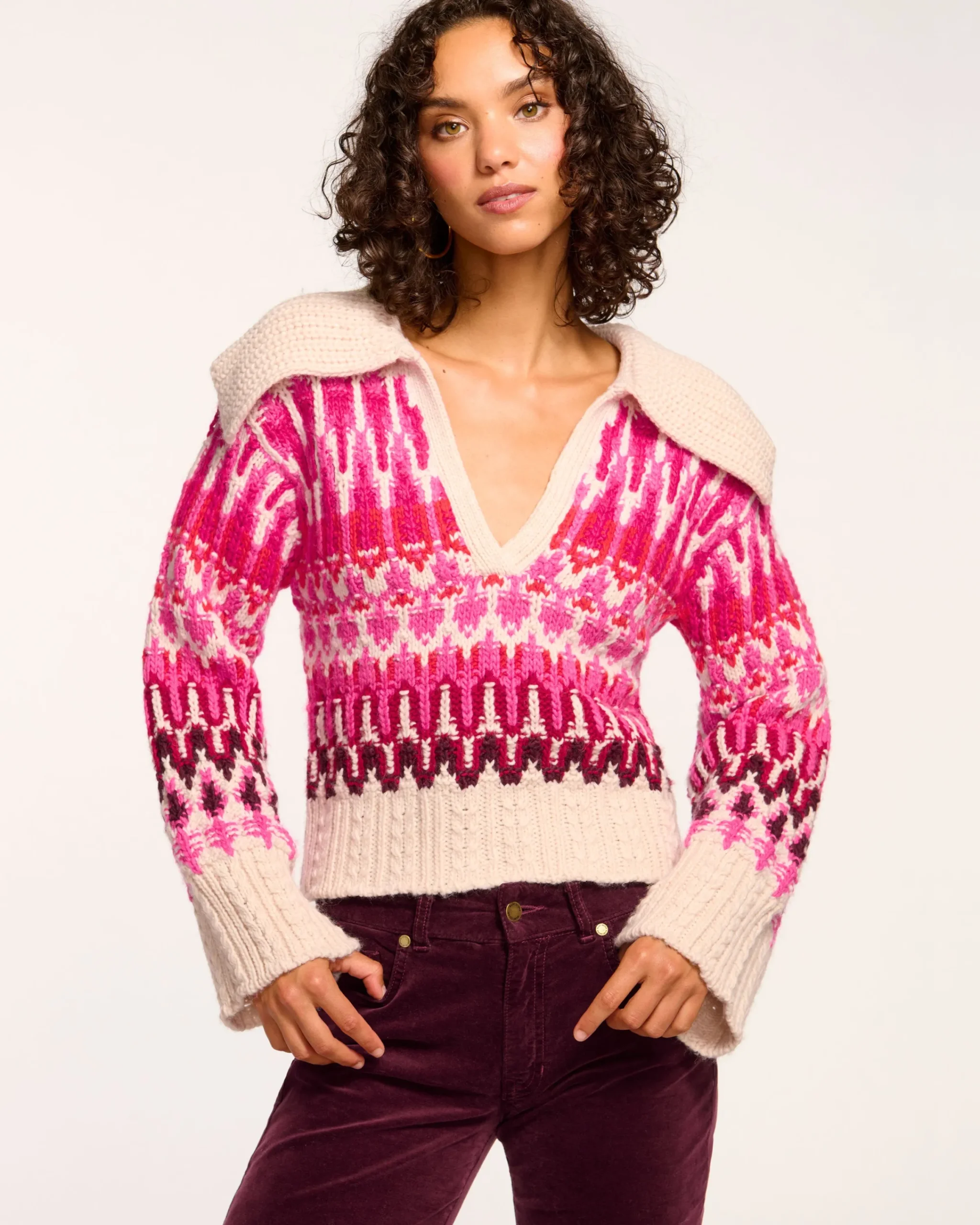 Outlet Augustus V-Neck Sweater Tops | Sweaters