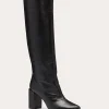 Fashion Bo Leather Heeled Boots Shoes