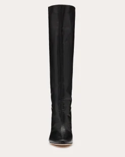 Fashion Bo Leather Heeled Boots Shoes