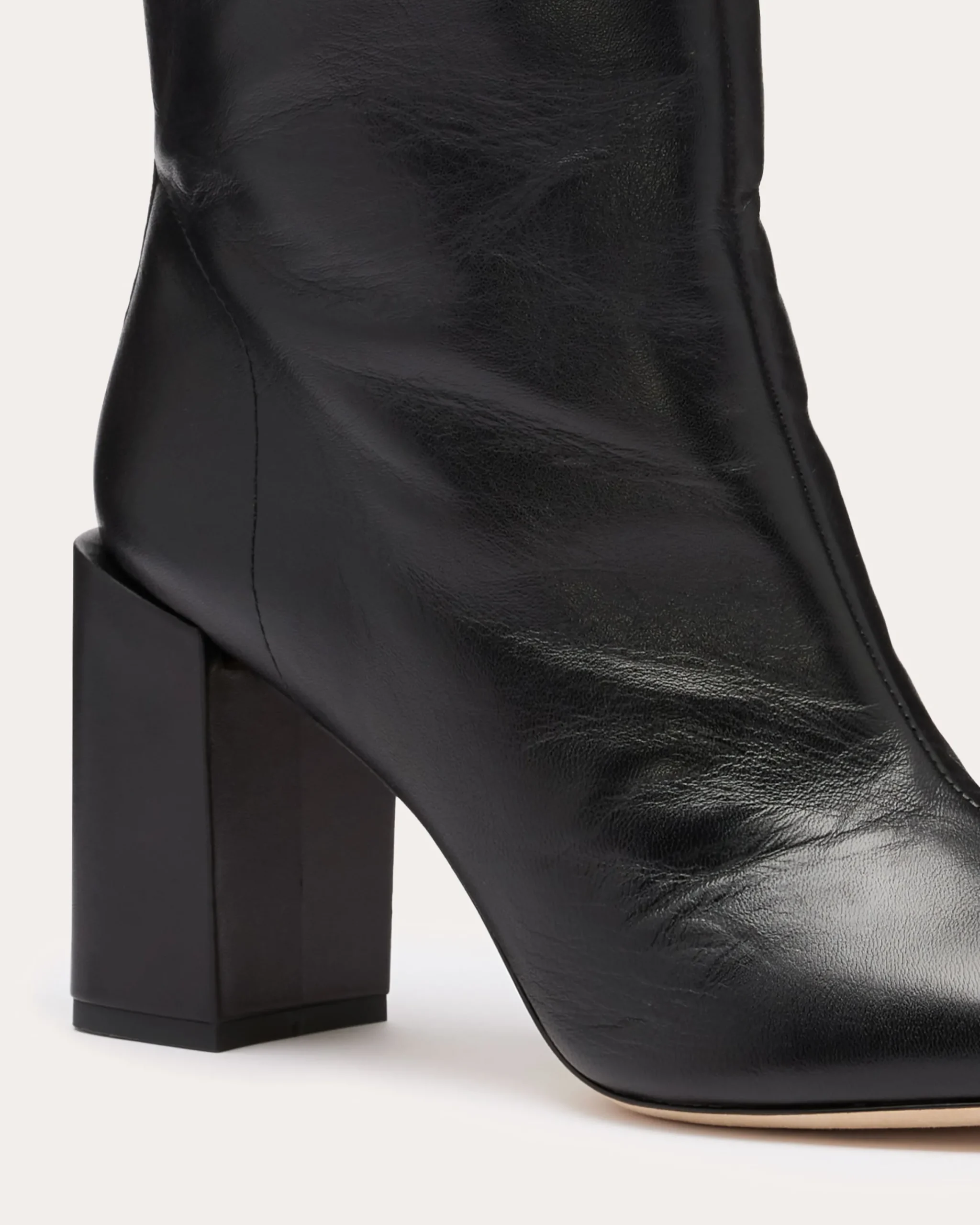 Fashion Bo Leather Heeled Boots Shoes