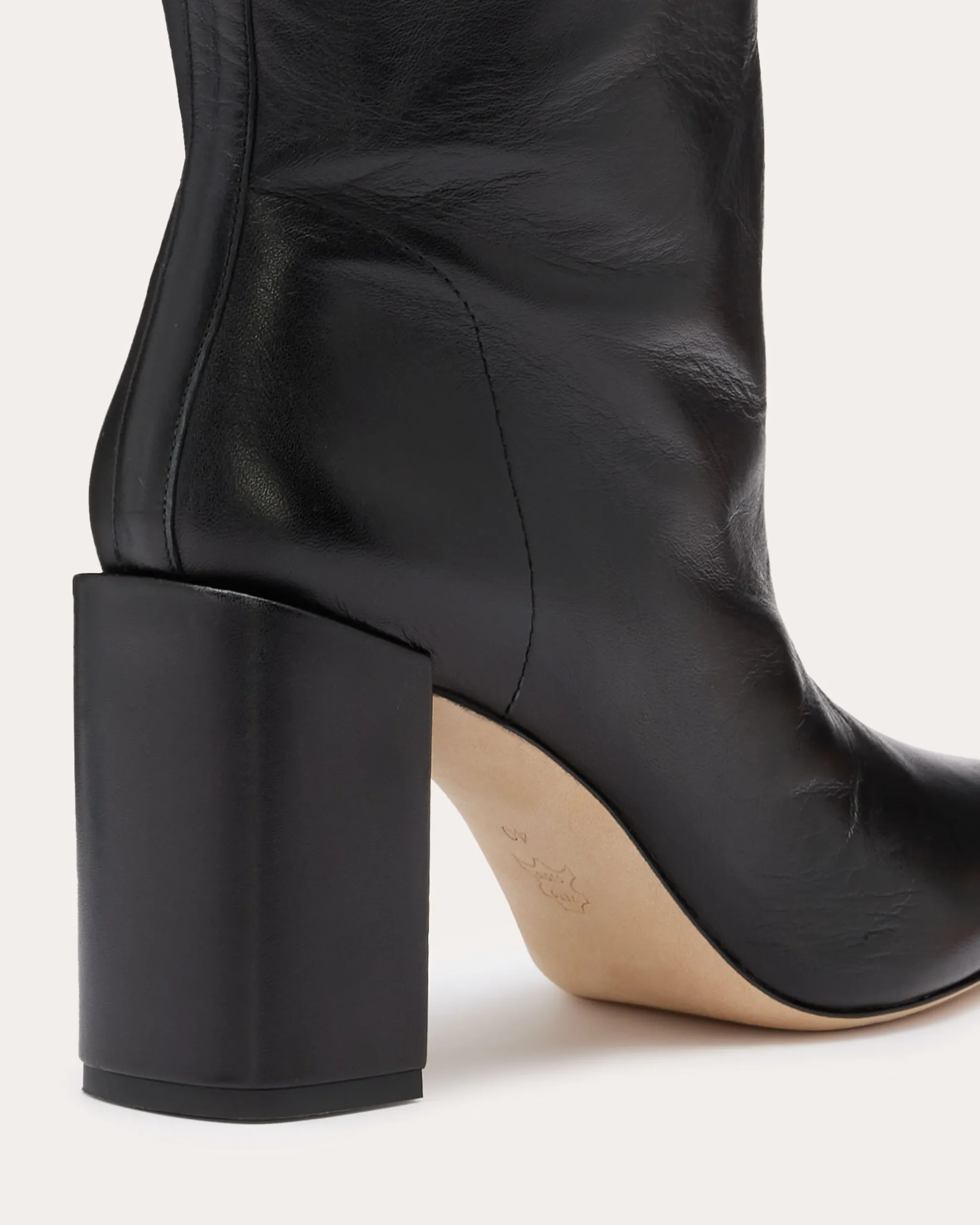 Fashion Bo Leather Heeled Boots Shoes