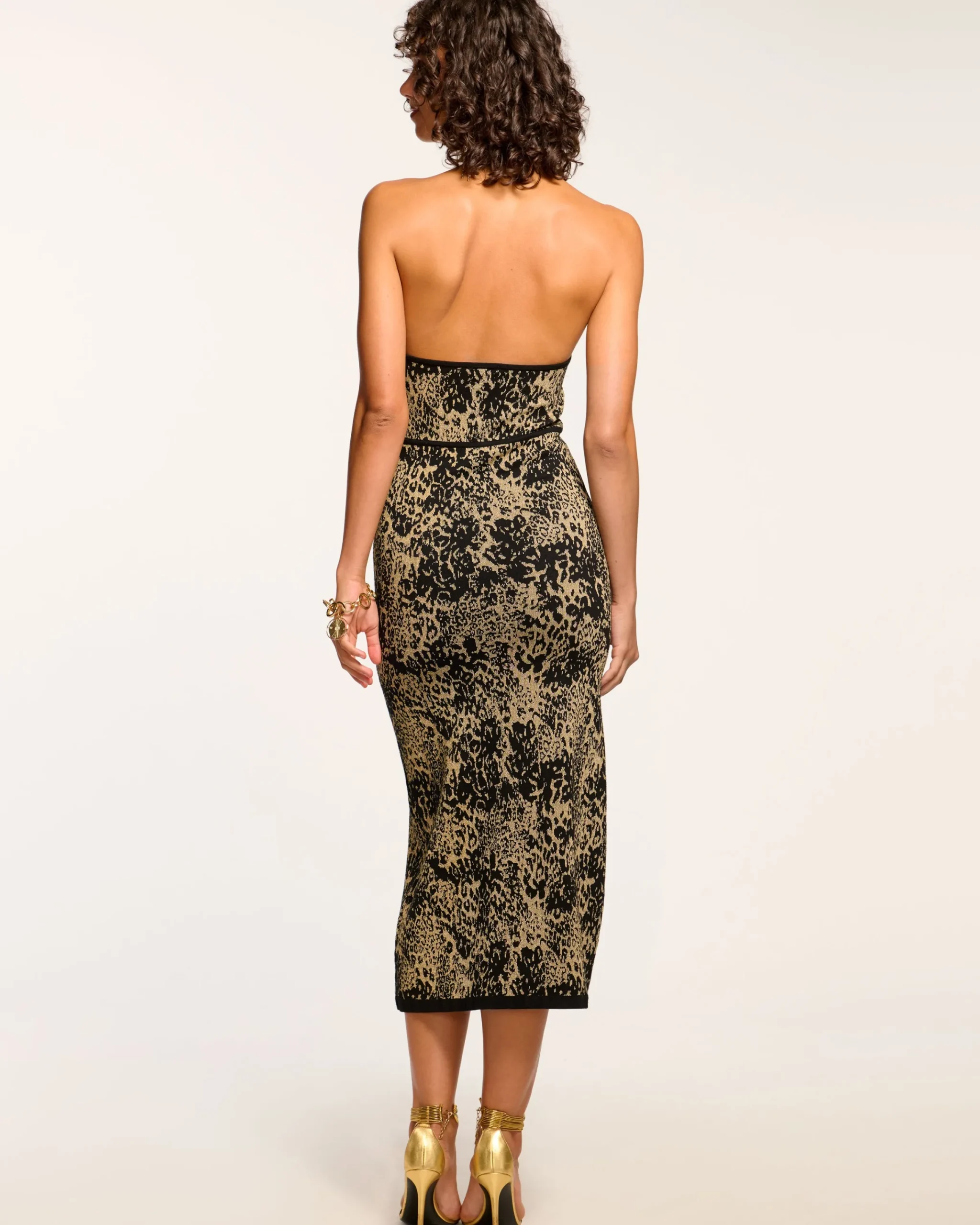 Sale Candace Knit Halter Midi Dress Dresses | Sweaters