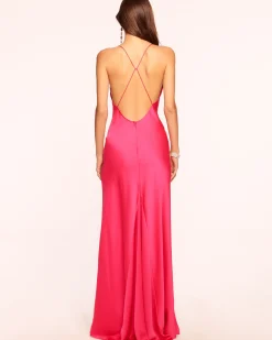 New Caspe V-Neck Gown Dresses