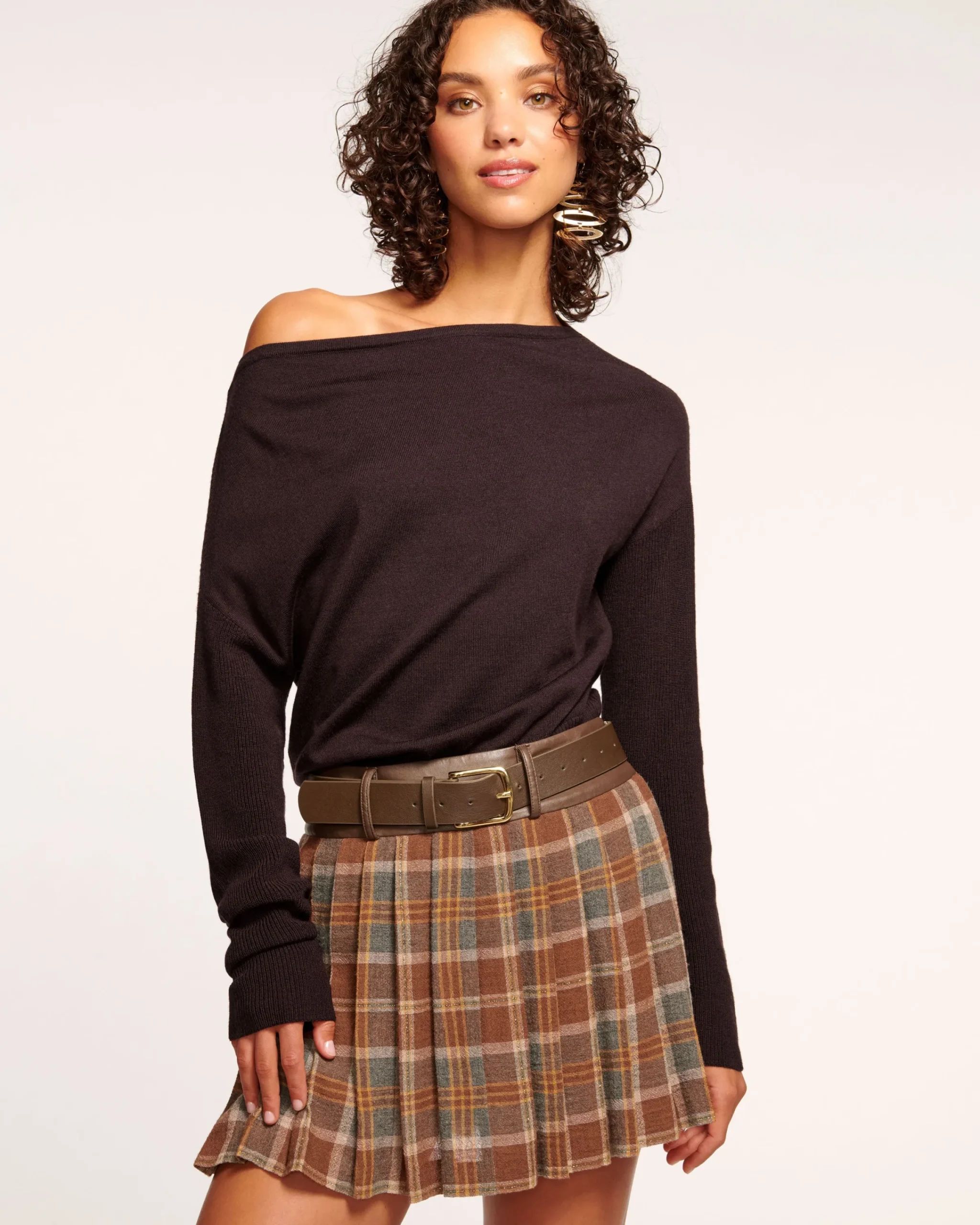 Hot Chance Wool Off-The-Shoulder Sweater Tops | Sweaters