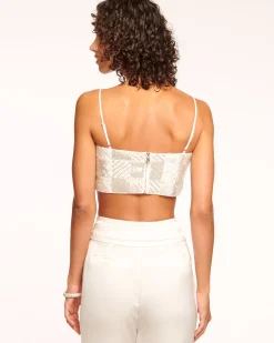 Discount Chase Beaded Crop Top Tops