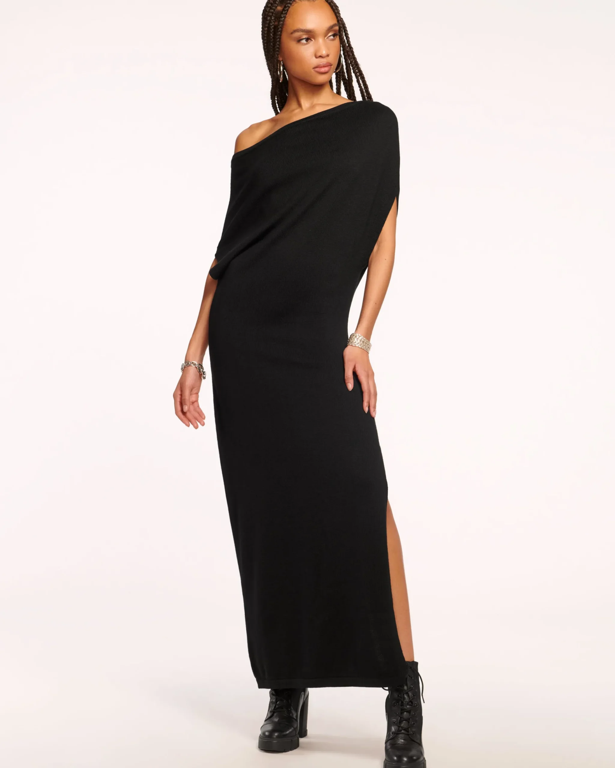 Outlet Chet Wool Off-The-Shoulder Sweater Dress Dresses | Sweaters