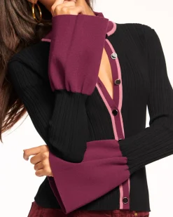 Best Colton Colorblock Cardigan Sweater Tops | Sweaters