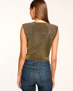 Online Consuela Sparkle Cowl Neck Top Tops