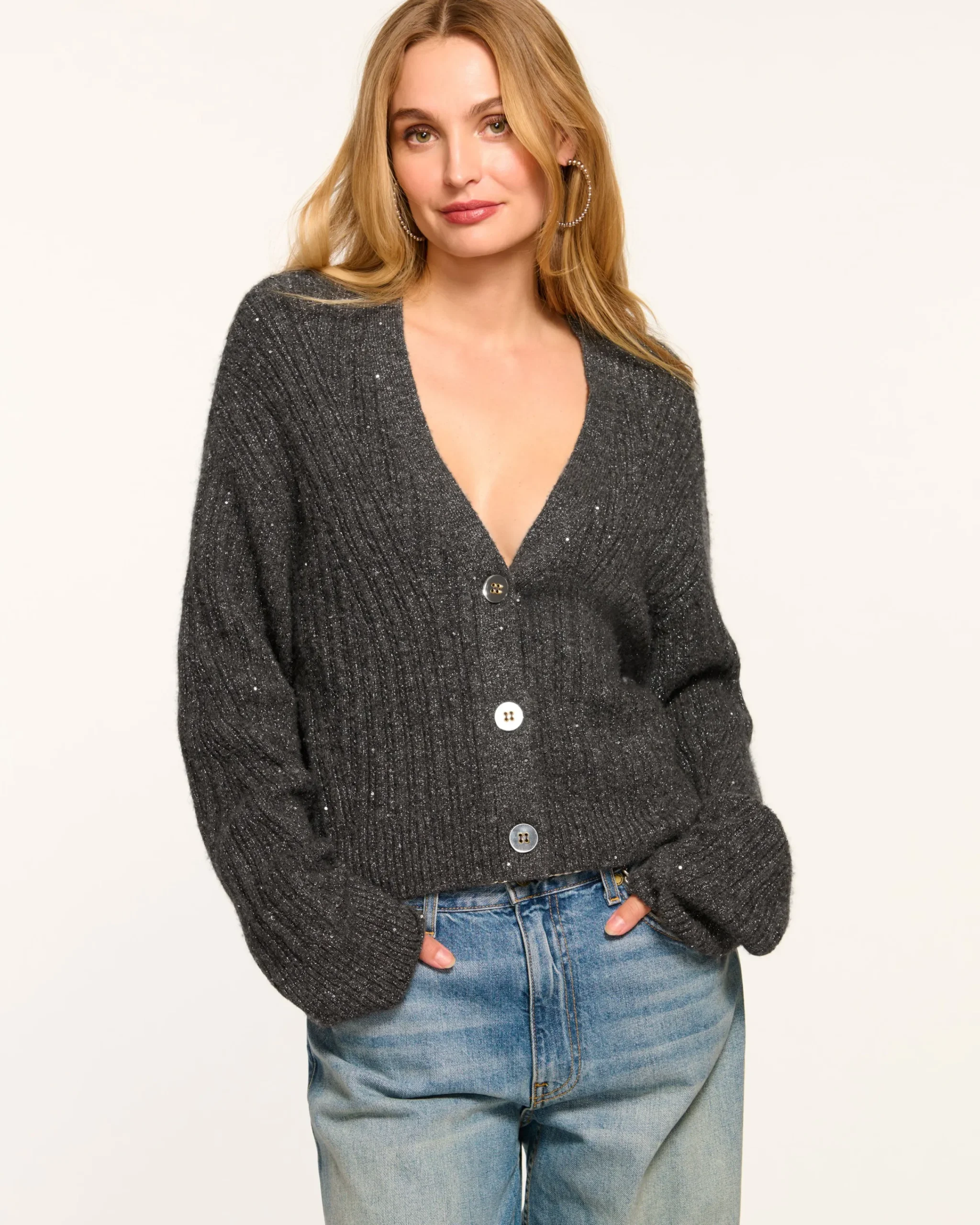 New Cornelius Wool Cardigan Sweater Tops | Sweaters