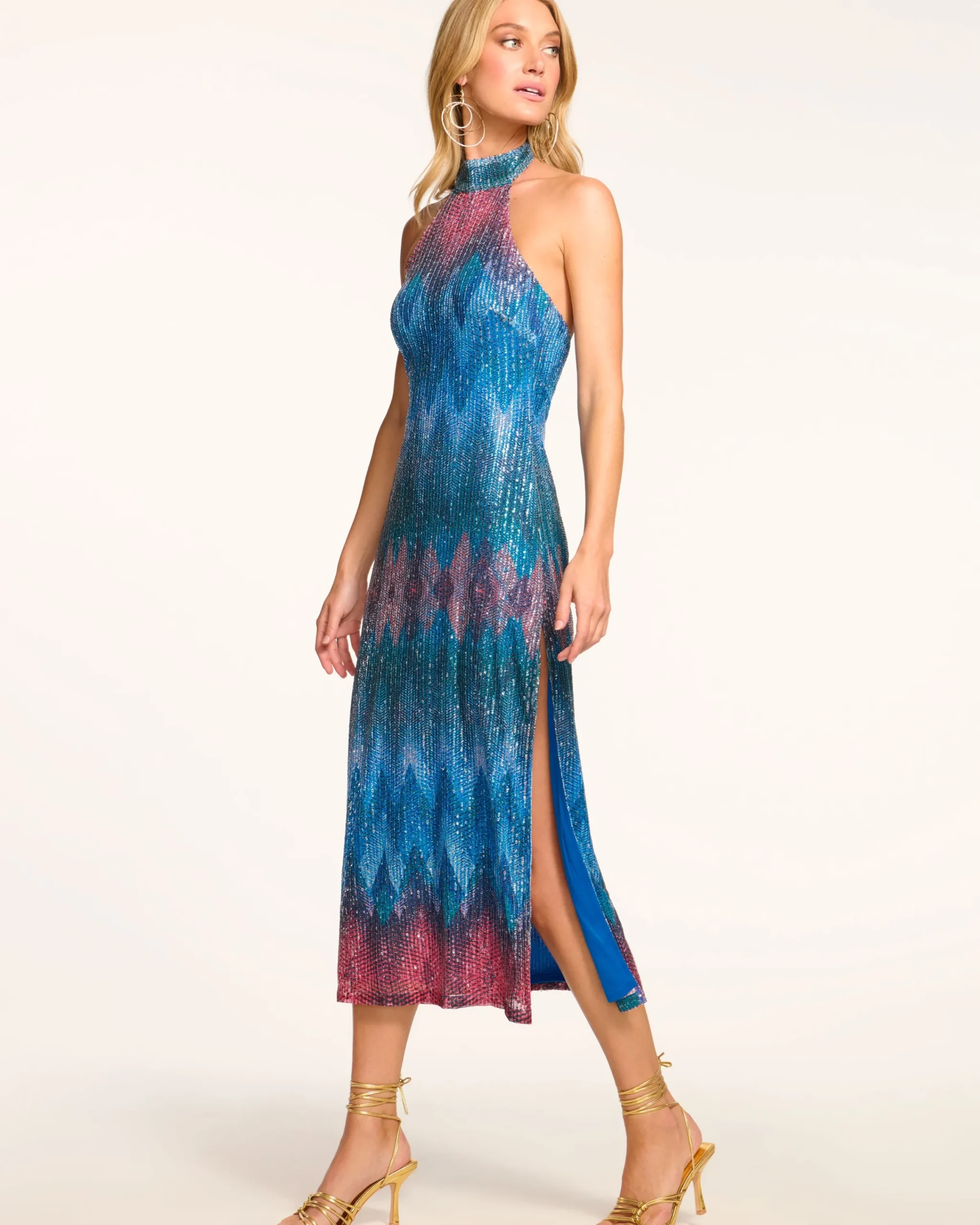 Best Coty Halter Midi Dress Dresses