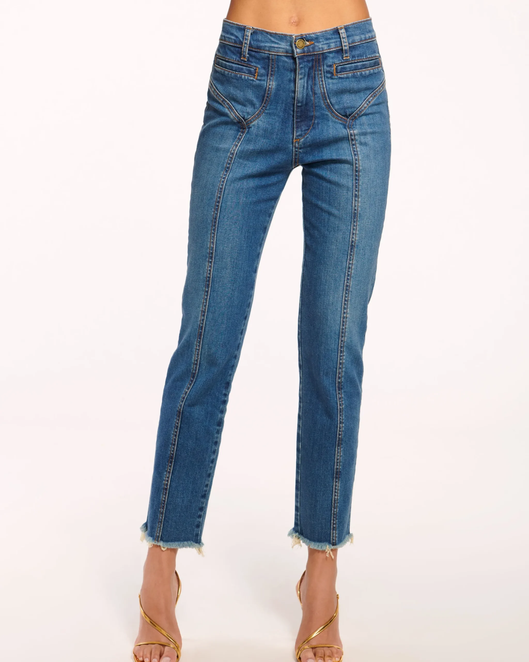 Outlet Cropped Zayne High-Rise Skinny Jean Denim | Bottoms