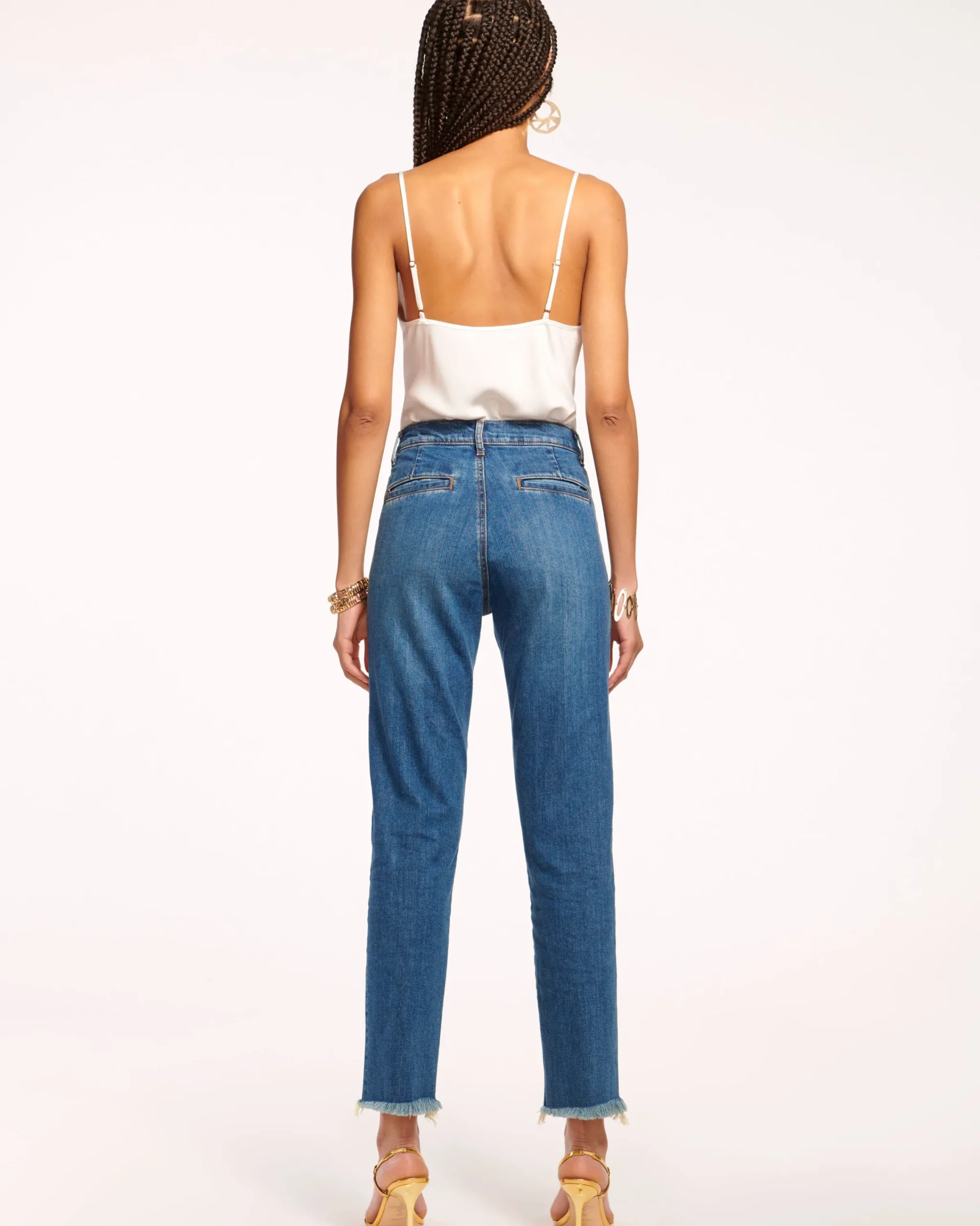Outlet Cropped Zayne High-Rise Skinny Jean Denim | Bottoms
