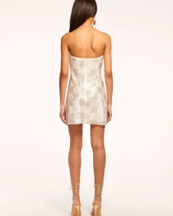 Outlet Delia Strapless Beaded Mini Dress Dresses