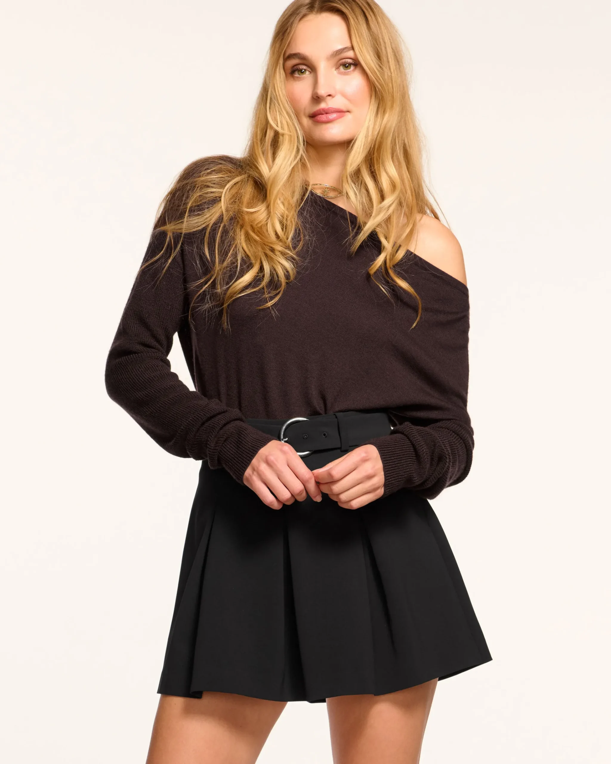 New Donia Pleated Belted Skort Bottoms