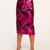 Fashion Donnelly Sequin Midi Skirt Bottoms