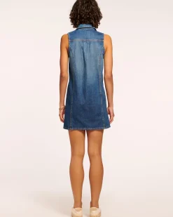 Discount Donnie Relaxed Denim Mini Dress Dresses | Denim