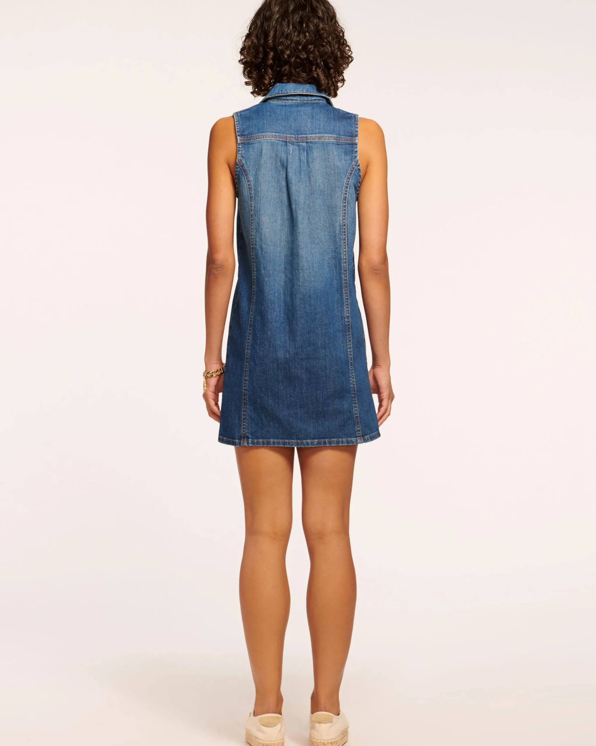 Discount Donnie Relaxed Denim Mini Dress Dresses | Denim