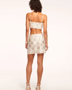Discount Edson Beaded Mini Skirt Bottoms