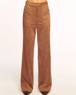 Outlet Edwina Faux Suede Trouser Bottoms