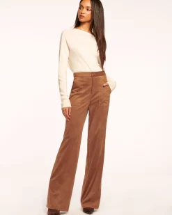 Outlet Edwina Faux Suede Trouser Bottoms