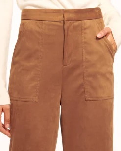 Outlet Edwina Faux Suede Trouser Bottoms
