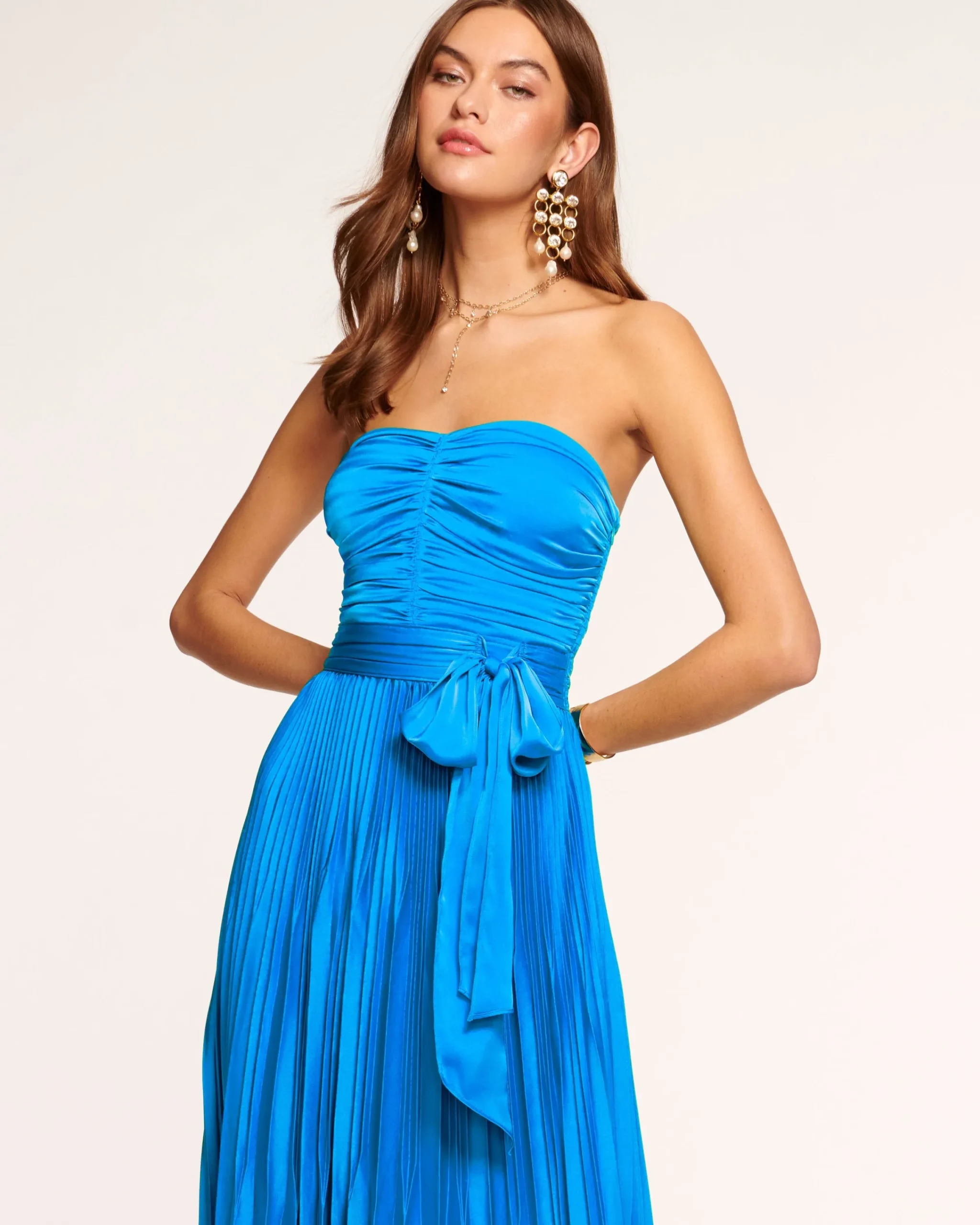 Online Fernanda Strapless Midi Dress Dresses