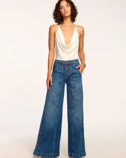 Hot Flores High-Rise Wide Leg Jean Denim | Bottoms