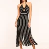 Outlet Frida Fringe Knit Midi Dress Dresses | Sweaters