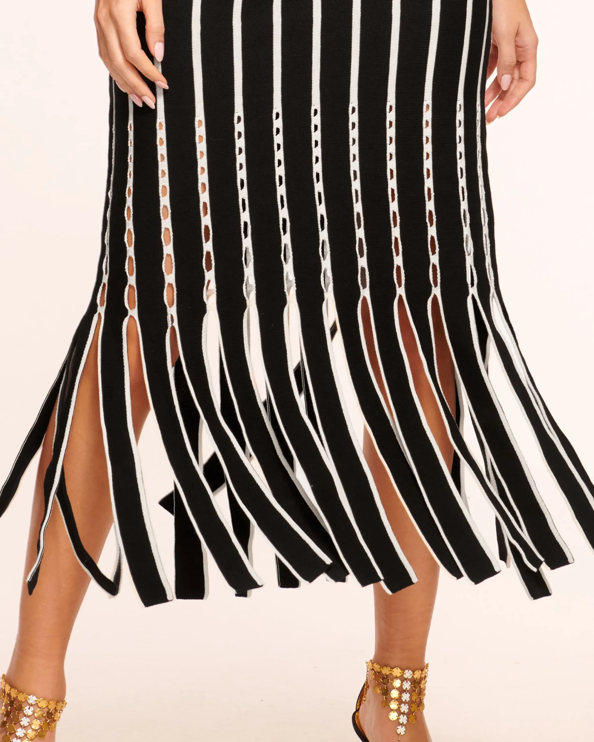 Outlet Frida Fringe Knit Midi Dress Dresses | Sweaters