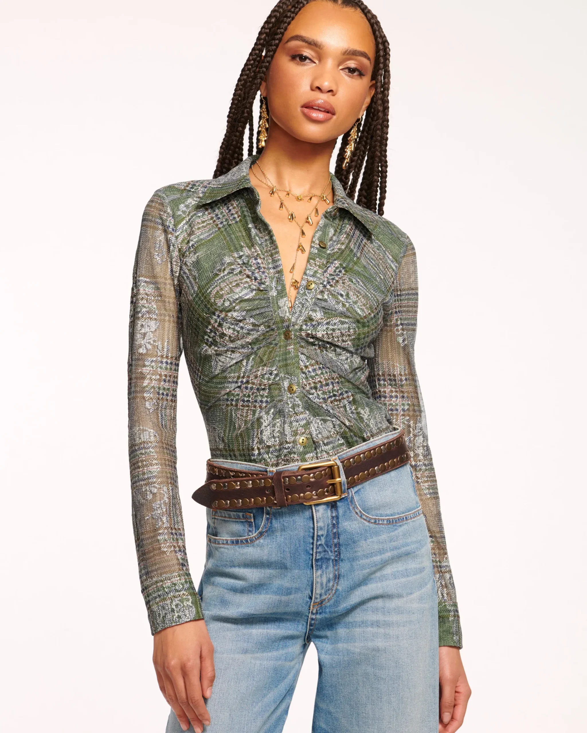 Hot Hamilton Mesh Long Sleeve Top Tops
