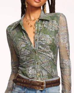 Hot Hamilton Mesh Long Sleeve Top Tops