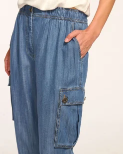 Sale Huc Cropped Cargo Jogger Bottoms