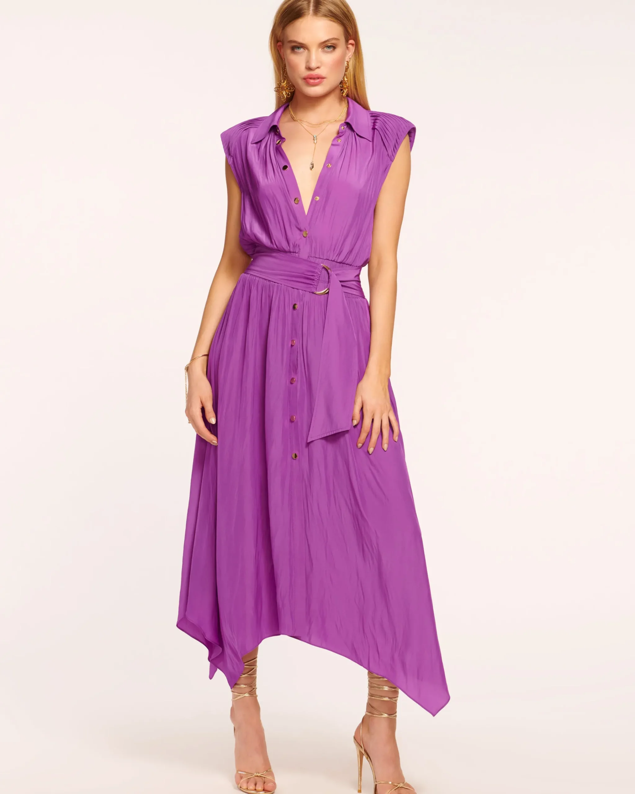 New Ivy Belted Midi Dress Dresses