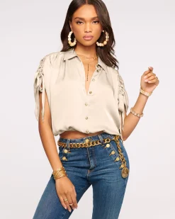 Online Jacinta Button Down Top Tops