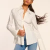 Discount Jay Tailored Cotton Poplin Top Tops