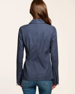 Discount Jay Tailored Cotton Poplin Top Tops