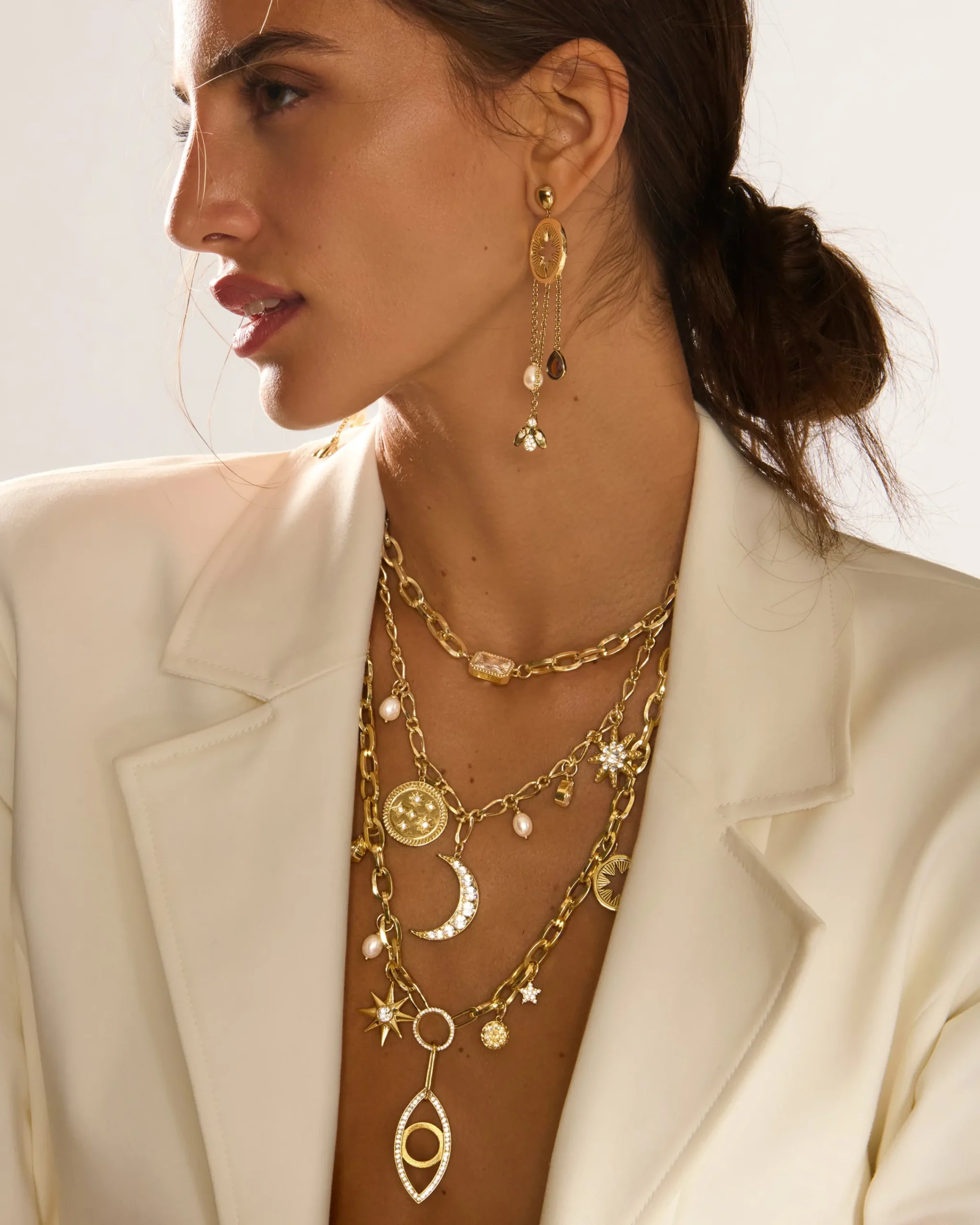 Online Kahleah Layered Charm Necklace Jewelry
