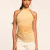 Hot Kemeisha Ruched Halter Top Tops