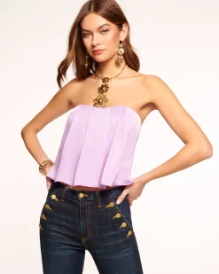 Outlet Kennedi Strapless Pleated Top Tops