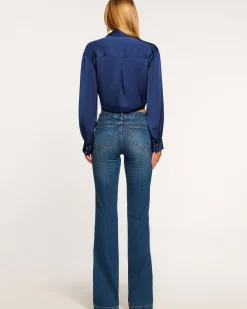 Sale Kyle Low Rise Flare Jean Denim | Bottoms