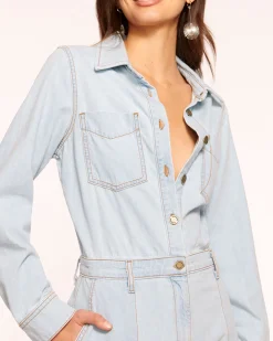 Best Lavinia Relaxed Denim Romper Denim | Jumpsuits