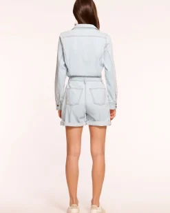 Best Lavinia Relaxed Denim Romper Denim | Jumpsuits