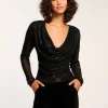 Best Leon Beaded Cowl Neck Top Tops