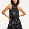 Discount Leorelei Smocked High Neck Mini Dress Dresses