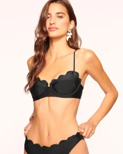 Fashion Leyla Scalloped Underwire Bikini Top Swim & Coverups